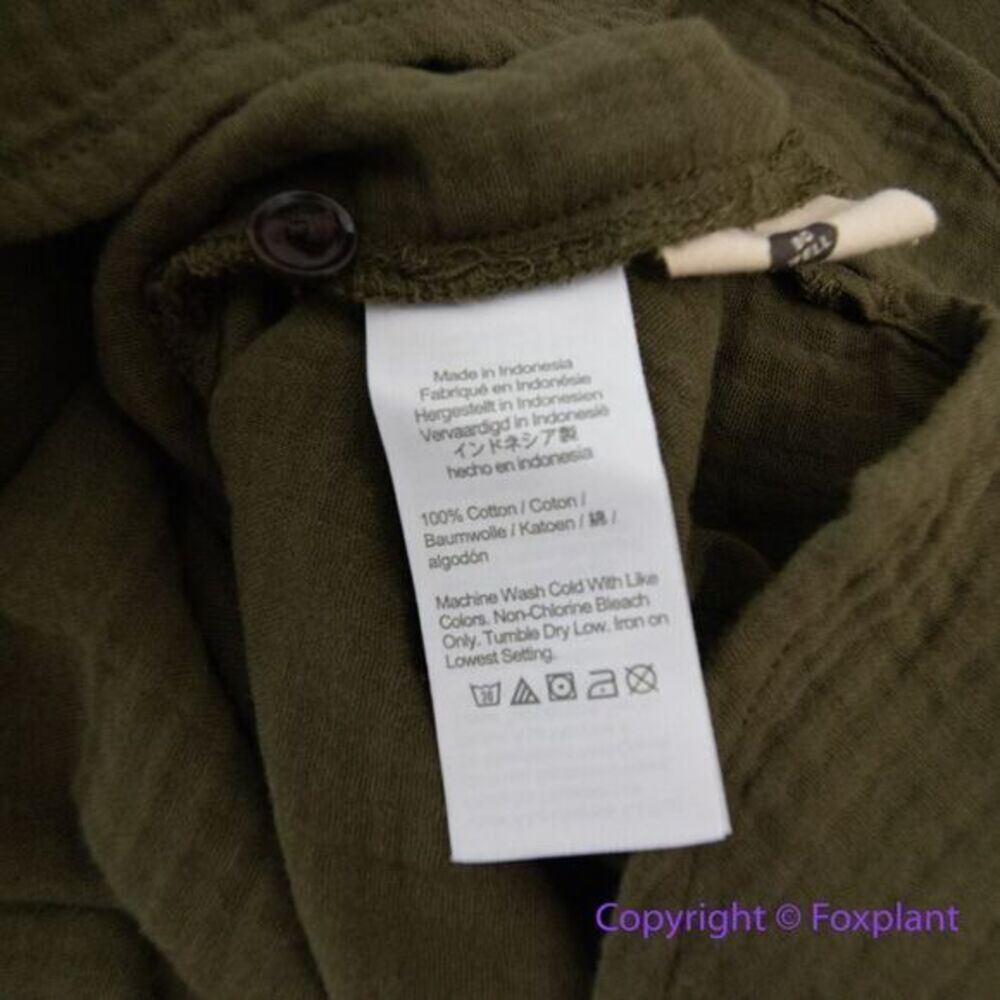 New! Madewell Lightspun Flap Pocket Oversized Ex-Boyfriend Shirt green, size 2X - Picture 14 of 16
